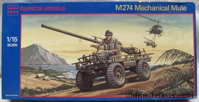 Glencoe 1/16 105mm Howitzer and M274 Mechanical Mule / Army Mule - (ex-ITC), 05401 plastic model kit